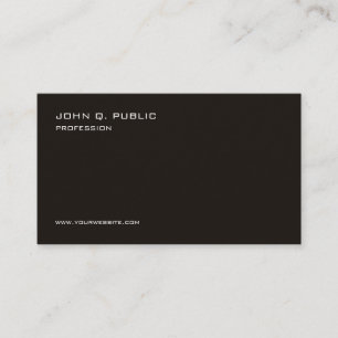 Modern Minimalist Elegant Personalized Template Business Card