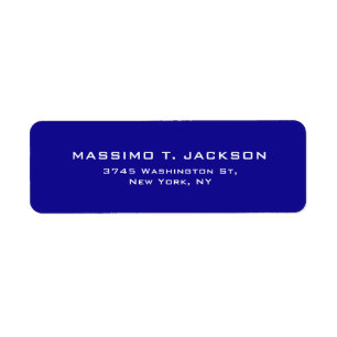 Modern Minimalist Elegant Plain Ultramarine Blue