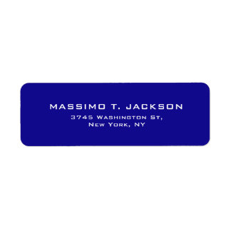Modern Minimalist Elegant Plain Ultramarine Blue