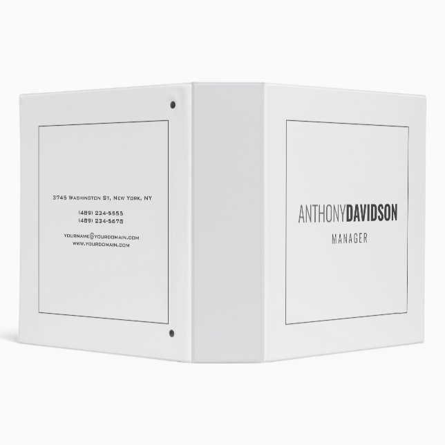 Modern Minimalist Elegant Professional Binder (Background)