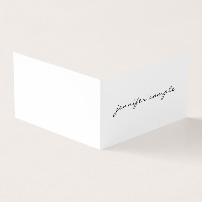 Modern Minimalist Elegant Professional Folded Business Card (Outside)