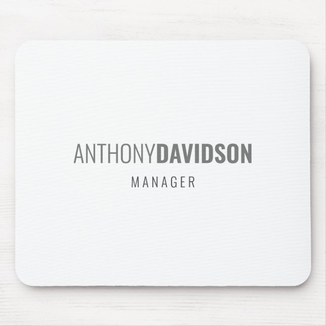 Modern Minimalist Elegant Professional Mouse Pad (Front)