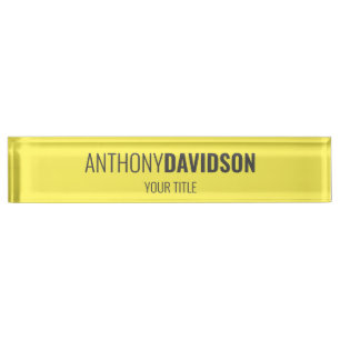 Modern Minimalist Elegant Professional Nameplate