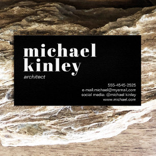 Modern minimalist elegant professional networking business card