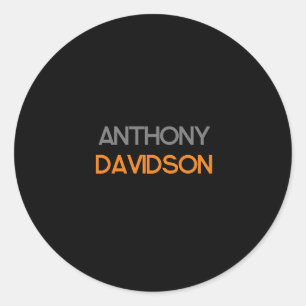 Modern Minimalist Elegant Professional Plain Classic Round Sticker