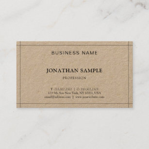 Modern Minimalist Elegant Professional Plain Luxe Business Card