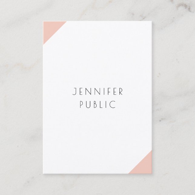 Modern Minimalist Elegant Professional Template Business Card (Front)