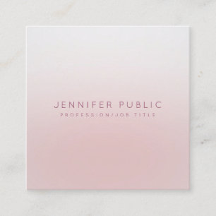 Modern Minimalist Elegant Professional Template Square Business Card