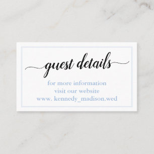 Modern Minimalist 🤵 Elegant Simple Wedding Business Card