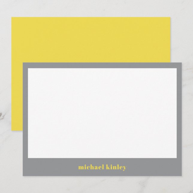 Modern minimalist elegant typography custom name card (Front/Back)