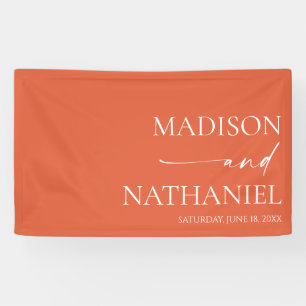 Modern Minimalist Elegant Verona Sunset Wedding Banner