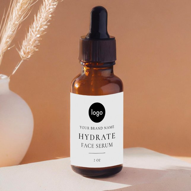 Modern Minimalist Face Serum Label (Creator Uploaded)