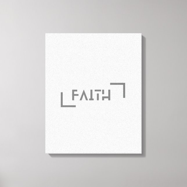 Modern Minimalist Faith  Canvas Print (Front)