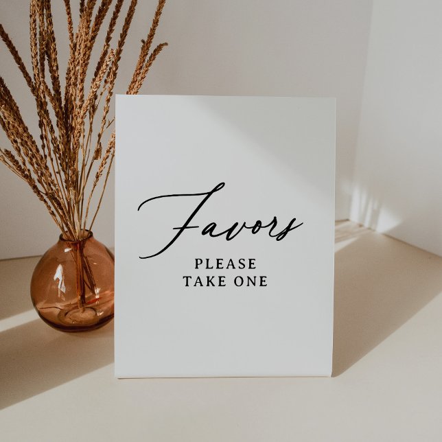 Modern Minimalist Favours Sign (Creator Uploaded)