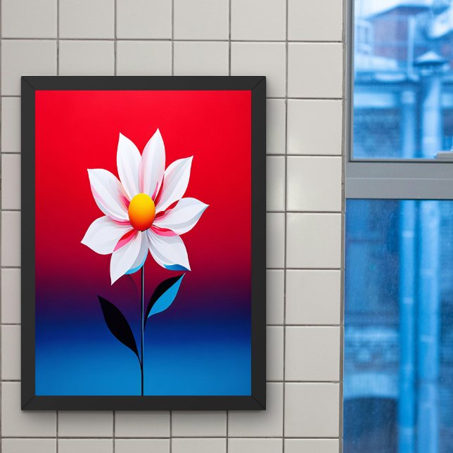 Modern Minimalist Flower Art Poster (Creator Uploaded)