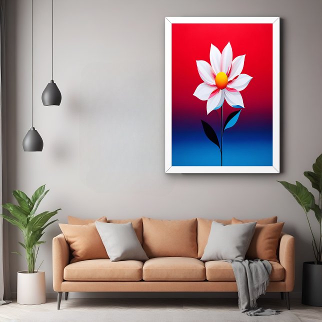 Modern Minimalist Flower Art Poster (Creator Uploaded)