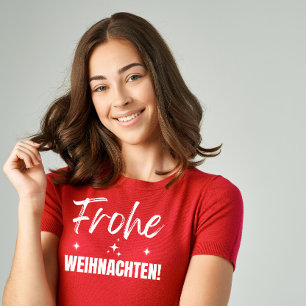 Modern Minimalist Frohe Weihnachten T-Shirt