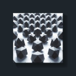 Modern Minimalist Geometric Matrix - Abstract 3D  Canvas Print<br><div class="desc">A sophisticated and rhythmic digital artwork featuring a field of uniform, multifaceted geometric shapes. The design emphasizes industrial precision, sharp-edged shadows, and a clean 3D perspective that creates a powerful sense of order and structure. This high-tech piece is ideal for modern architectural offices, minimalist corporate branding, or contemporary urban living...</div>