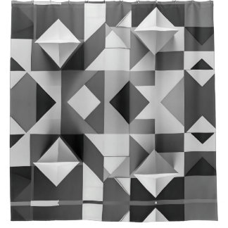 Modern Minimalist Geometric pattern Black, White 