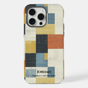 Modern Minimalist Geometric Style – Retro Earthy  iPhone 15 Pro Max Case