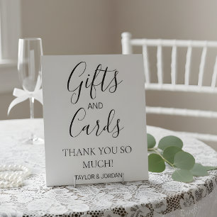 Modern Minimalist Gifts and Cards Pedestal Sign