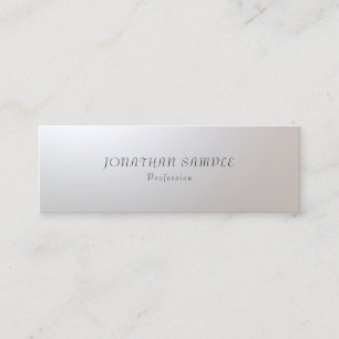 Modern Minimalist Glamour Stylish Simple Template Mini Business Card