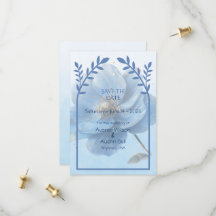 Modern Minimalist Gold and Blue Flat