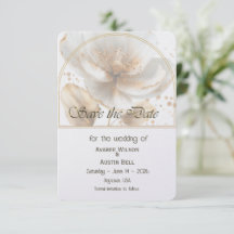 Modern Minimalist Gold and White Wedding