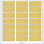 Modern Minimalist Gold Guest Address labels<br><div class="desc">These Modern Minimalist Gold Font guest address labels are perfect for your classy boho wedding. Its simple, unique abstract design accompanied by a contemporary minimal script and gold colour palette gives this product a feel of elegant formal luxury while staying simplistic, chic bohemian. Keep it as is, or choose to...</div>