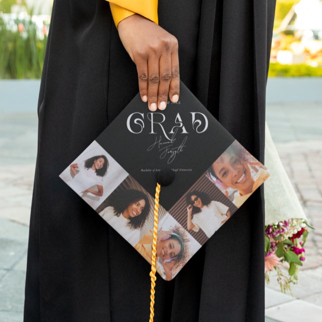 Modern Minimalist | Graduation 5 Photo Cap Topper (Creator Uploaded)