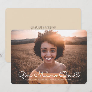 Modern Minimalist Graduation Announcement
