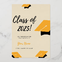 Modern Minimalist Graduation Announcement | Custom