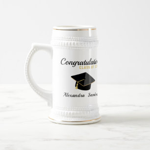  Modern Minimalist Graduation class of 2023   Beer Stein