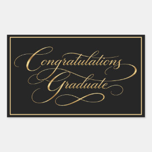 Modern Minimalist Graduation Congratulations Sticker