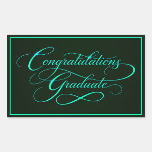 Modern Minimalist Graduation Congratulations Sticker