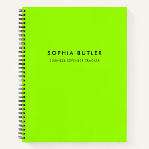 Modern Minimalist Green Notebook