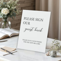 Modern Minimalist Guest Book Wedding