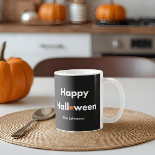 Modern Minimalist Halloween – Personalized Coffee Mug