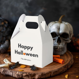 Modern Minimalist Halloween – Personalized Favor Box