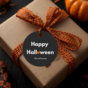 Modern Minimalist Halloween– Personalized Pumpkin Favour Tags