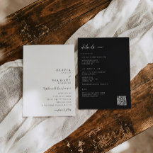 Modern Minimalist Handwriting All in One Wedding