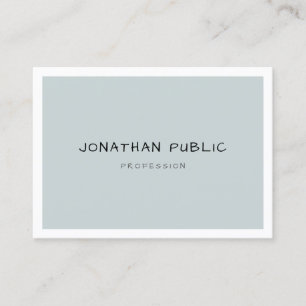 Modern Minimalist Handwritten Text Simple Template Business Card