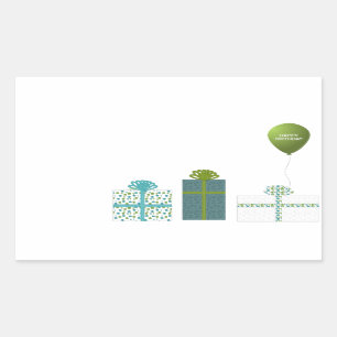 Modern Minimalist Happy Birthday Sticker
