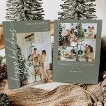 Modern Minimalist Happy Holidays  Photo Collage  Holiday Card<br><div class="desc">Celebrate the season with a "Modern Minimalist Happy Holidays" photo collage holiday card. This chic design allows you to feature multiple cherished photos in a clean and contemporary layout, showcasing your family's best moments from the year. The minimalist aesthetic, with sleek lines and understated typography, keeps the focus on your...</div>