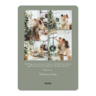 Modern Minimalist Happy Holidays  Photo Collage 