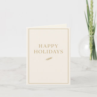 Modern Minimalist Holiday Card – Elegant Neutral
