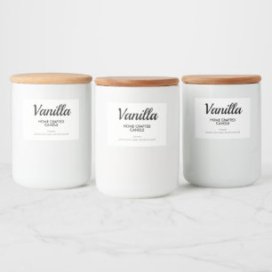 Modern Minimalist Homemade Candle Label
