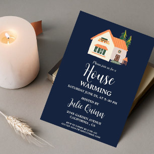 Modern Minimalist House warming Party  Invitation