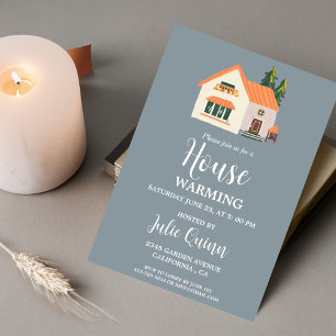 Modern Minimalist House warming Party Invitation