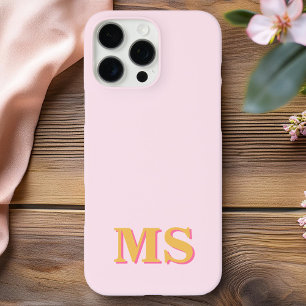 Modern Minimalist Initial Monogram iPhone 16 Pro Max Case